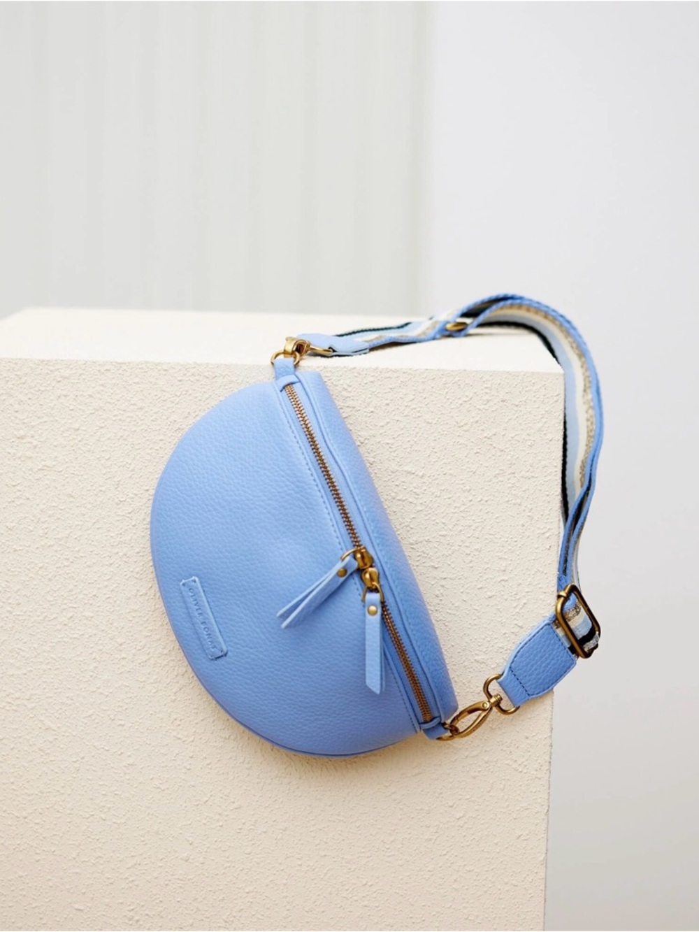 Oliver Bonas Becca Denim Blue Belt Bag